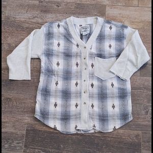 Vintage No Barriers cotton flannel